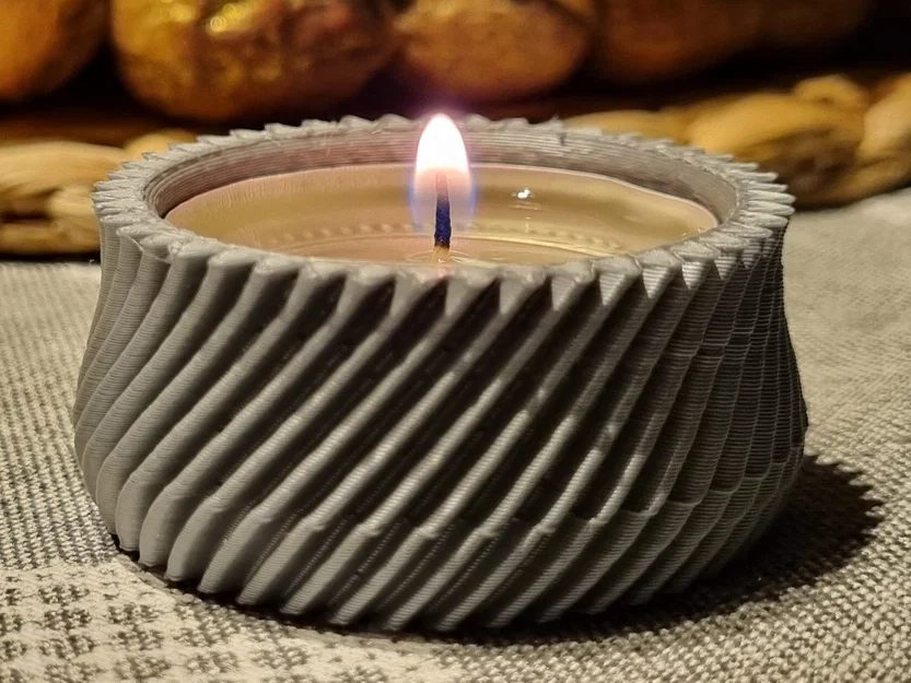 Giá đỡ nến tealight thiết kế đơn giản bằng PLA chịu nhiệt... - Image 3