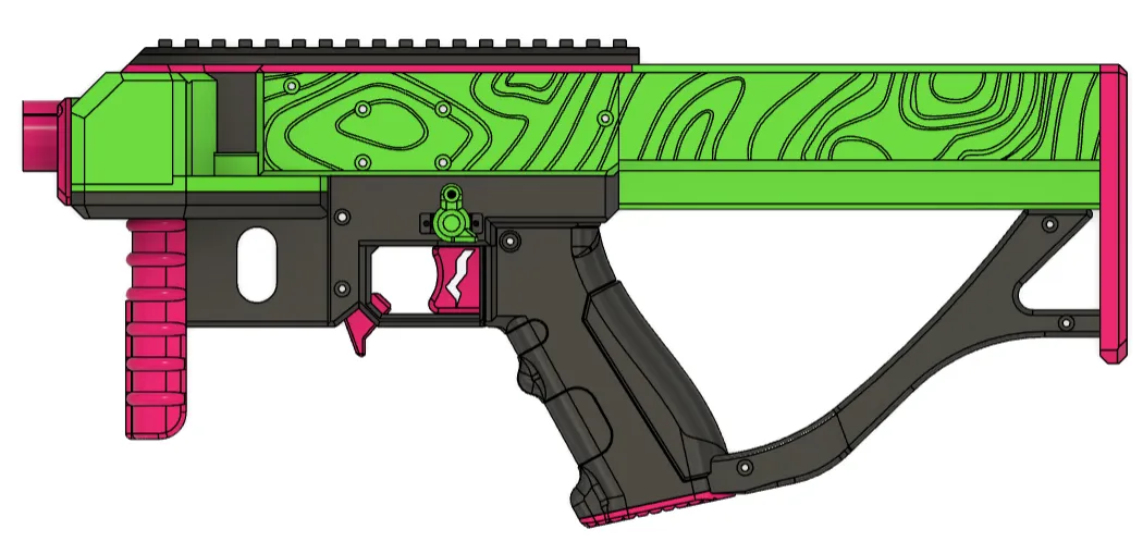 Mô hình súng Nerf và linh kiện đi kèm - Image 1