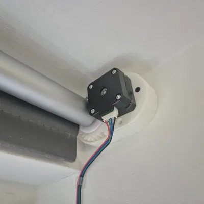 Mô hình rèm cuốn thông minh tự động sử dụng Nema 17 và ESPHome