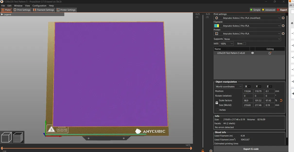 Kiểm tra độ cân bằng lớp đầu tiên cho Anycubic Kobra 2 Pro - Image 10
