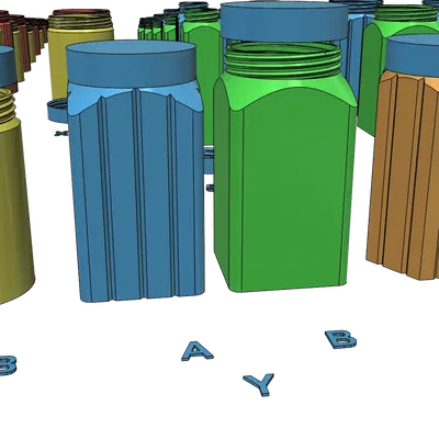 Hộp đựng và lọ in dễ dàng không cần hỗ trợ