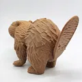 Castor gỗ với đuôi có vết nứt nhỏ - Thumbnail 3