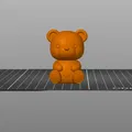 Mô hình nhân vật gấu con bằng đất sét phong cách kawaii 3D - Thumbnail 3