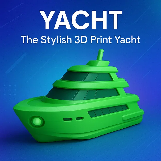 Yacht Benchy mini hiện đại cho máy in 3D - Image 1