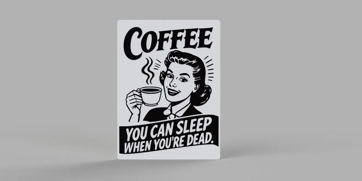 Tranh Treo Tường Phong Cách Retro Cà Phê - Image 1