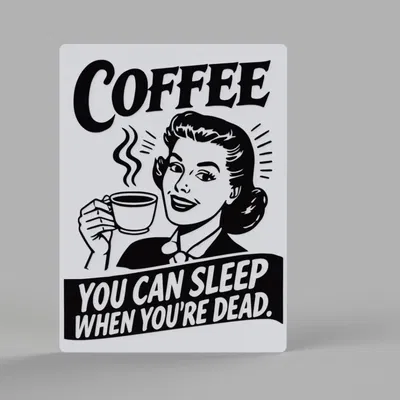 Tranh Treo Tường Phong Cách Retro Cà Phê