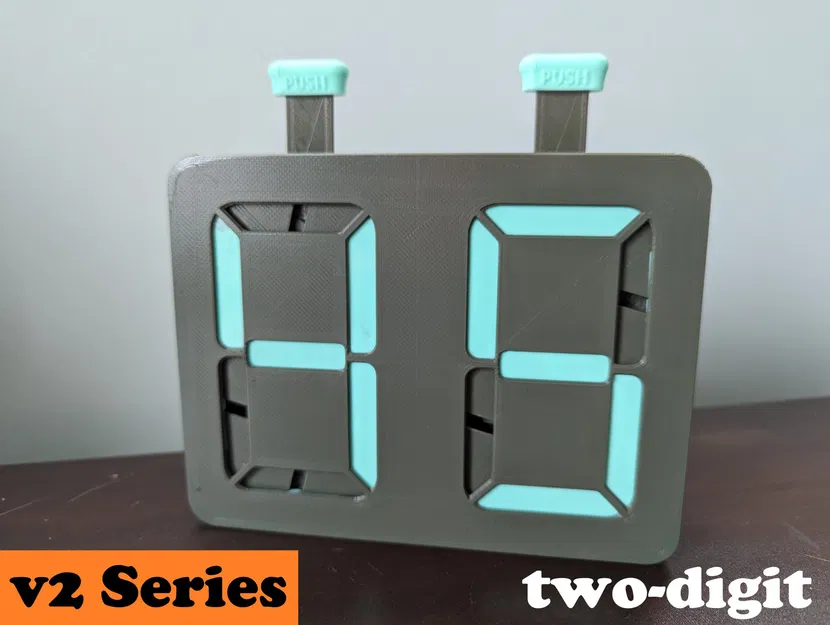 Thân máy đếm 7 đoạn, v2.1, 2 chữ số - Image 1