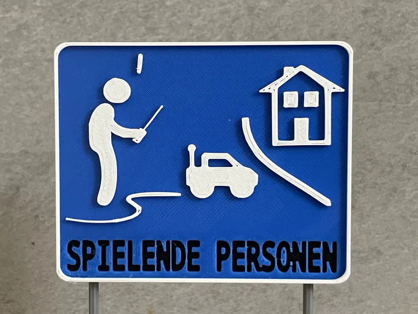 Biển Báo Người Đang Chơi, Đường Chơi Tỉ Lệ 1:10 RC Crawler - Image 2