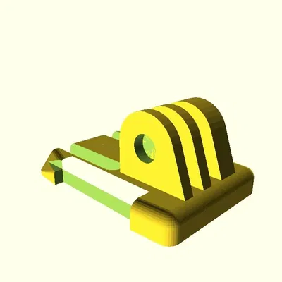 Giá đỡ clip GoPro đơn giản hóa cho in 3D