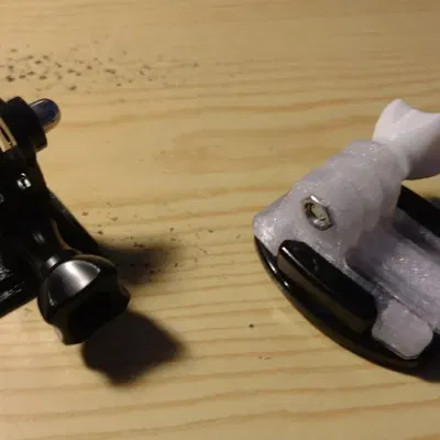 Giá đỡ clip GoPro đơn giản hóa cho in 3D