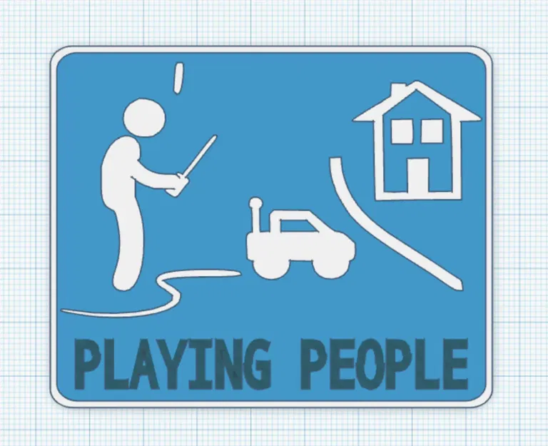 Biển Báo Người Đang Chơi, Đường Chơi Tỉ Lệ 1:10 RC Crawler - Image 8