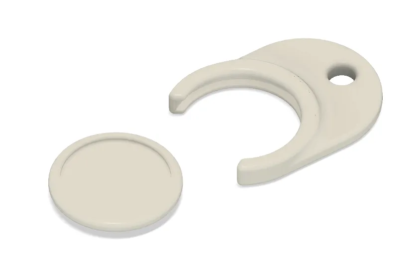 Móc khóa tiền xu hình đồng xu 50 euro cho xe đẩy mua sắm - Image 1