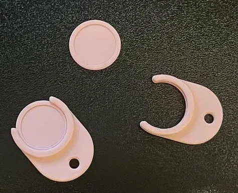 Móc khóa tiền xu hình đồng xu 50 euro cho xe đẩy mua sắm - Image 2