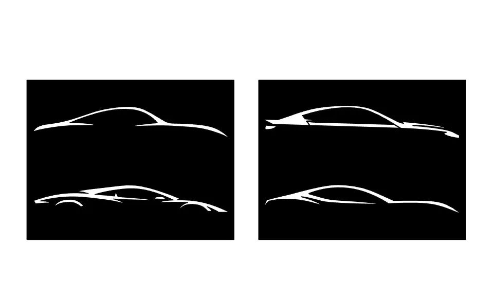 Silhouette của bốn siêu xe thể thao ấn tượng - Image 1