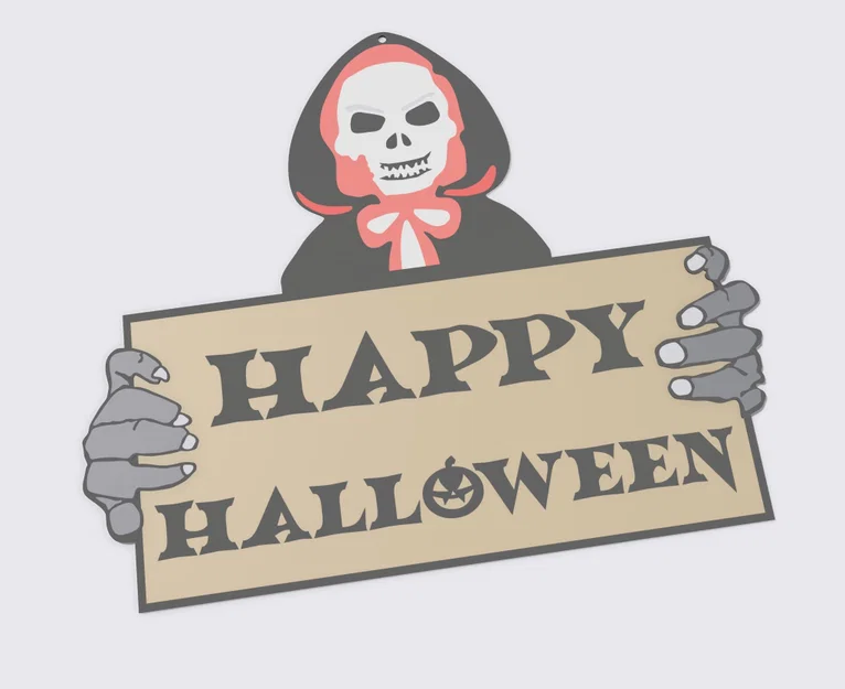 Bộ xương Halloween vui vẻ trang trí tường - Image 2