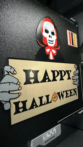 Bộ xương Halloween vui vẻ trang trí tường - Image 3