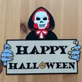 Bộ xương Halloween vui vẻ trang trí tường - Thumbnail 4