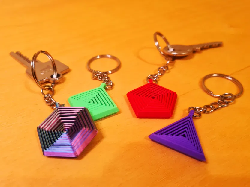 Móc Khóa Fidget (Lục Giác/Ngũ Giác/Tứ Giác/Tam Giác) - Image 7