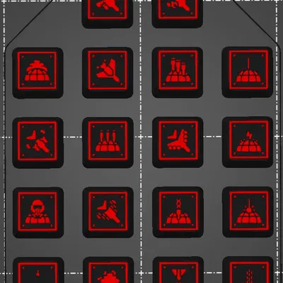 Keycaps Chiến Thuật Helldivers 2 Chuẩn Cherry MX