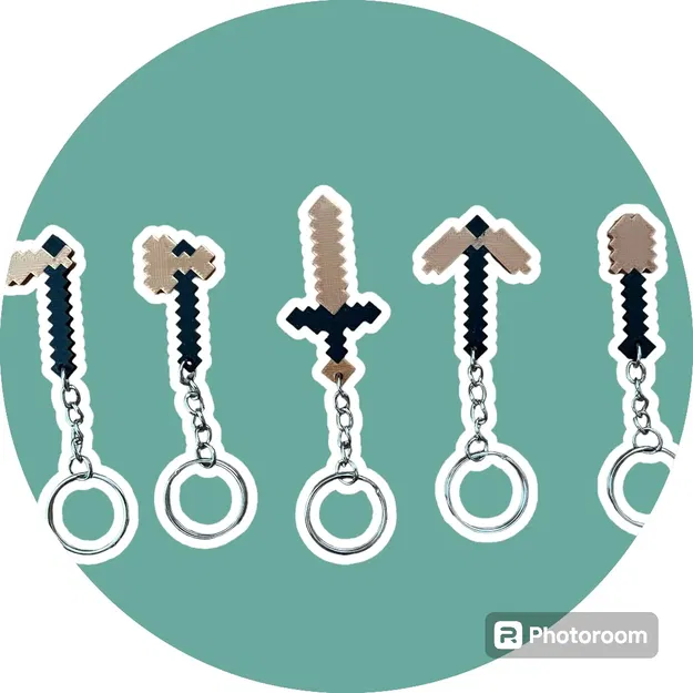 Móc khóa Minecraft các loại công cụ v_1 - Image 1