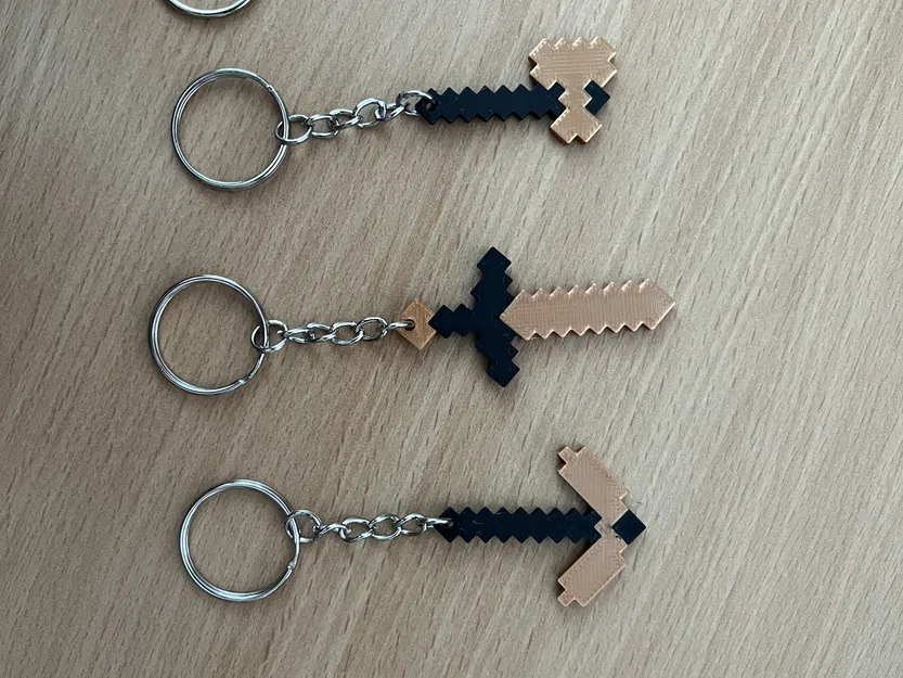 Móc khóa Minecraft các loại công cụ v_1 - Image 2