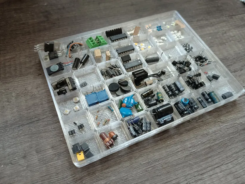 Khay đựng linh kiện điện tử Gridfinity - Chế độ "Vase Mode" - Image 2