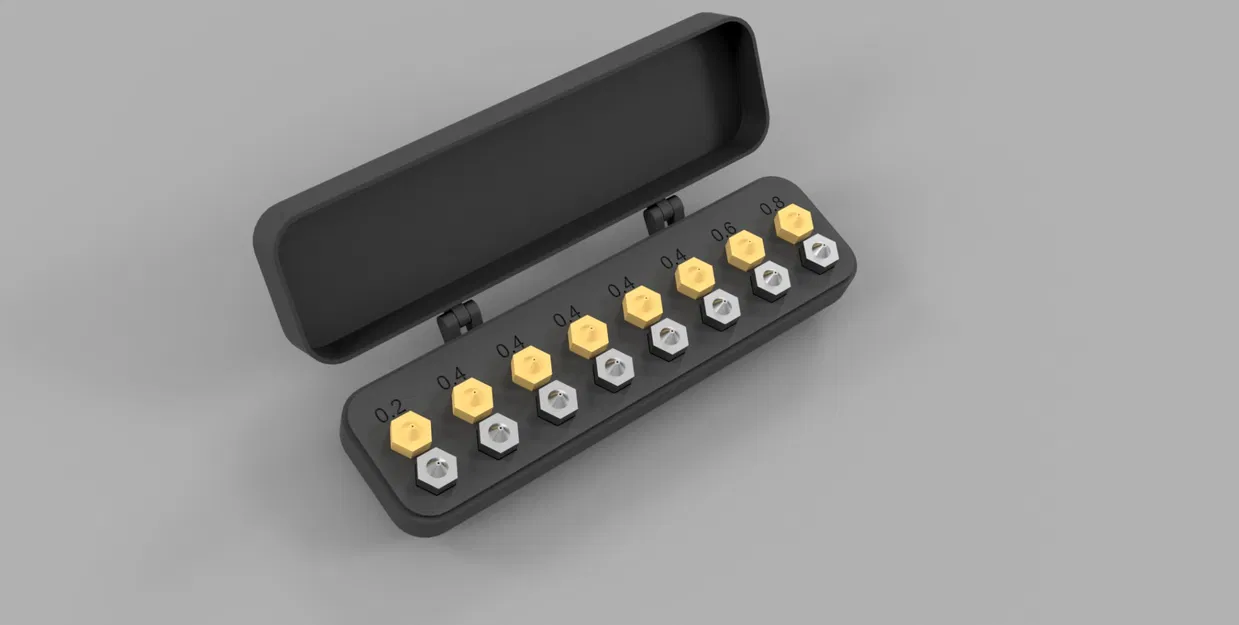 Hộp đựng đầu phun "Print in Place" đơn giản - Image 1