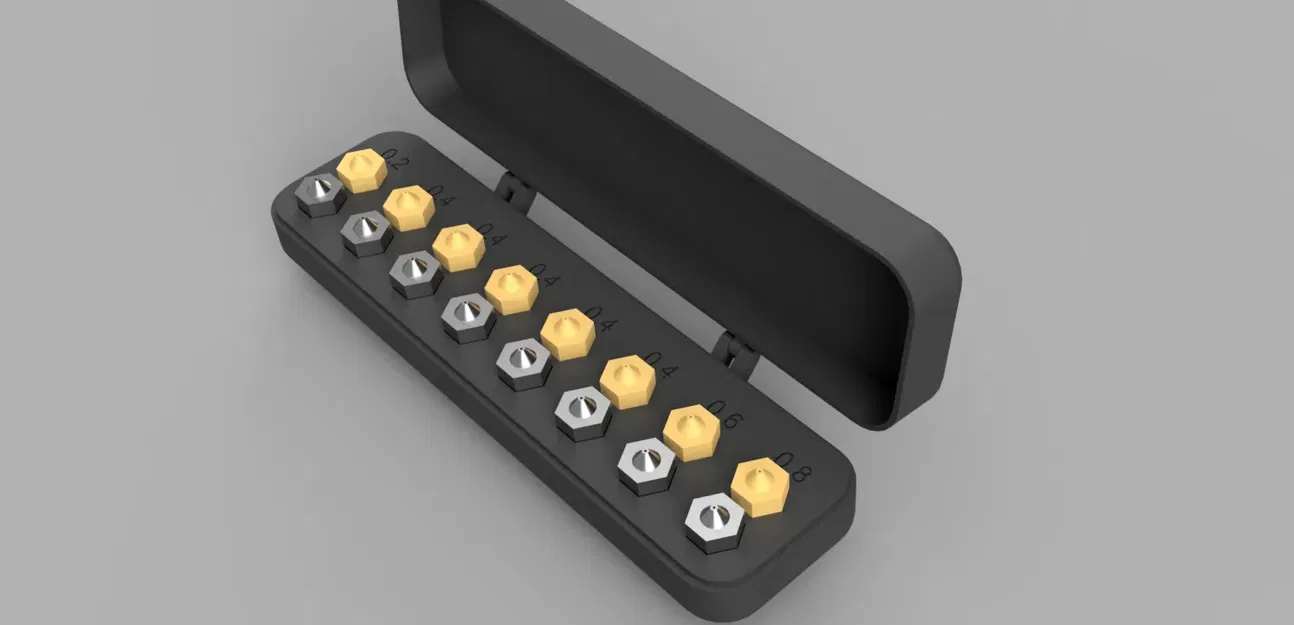 Hộp đựng đầu phun "Print in Place" đơn giản - Image 2