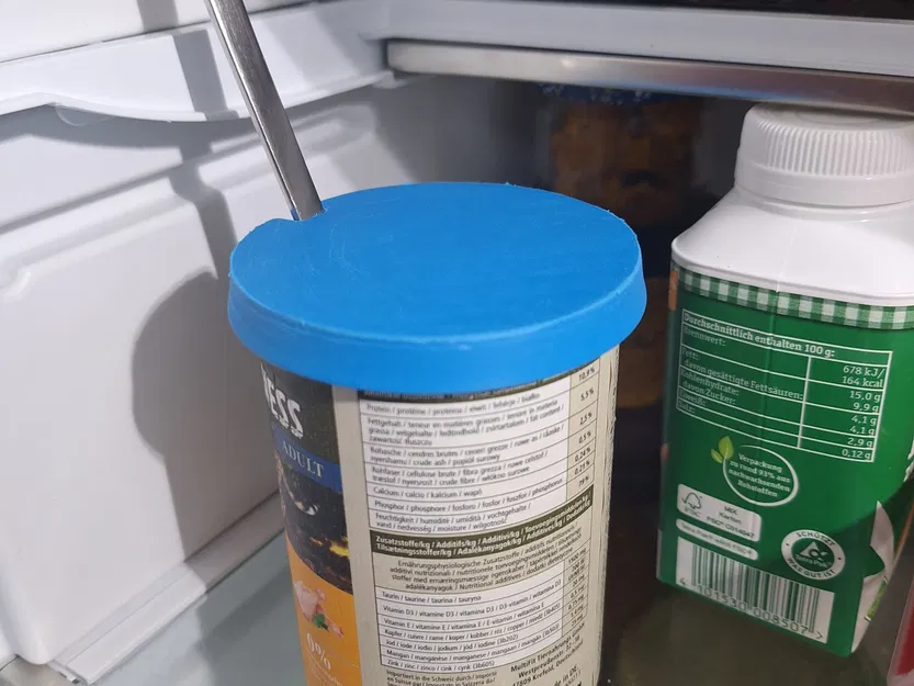 Nắp hộp thức ăn cho mèo linh hoạt với lỗ giữ thìa - Image 3