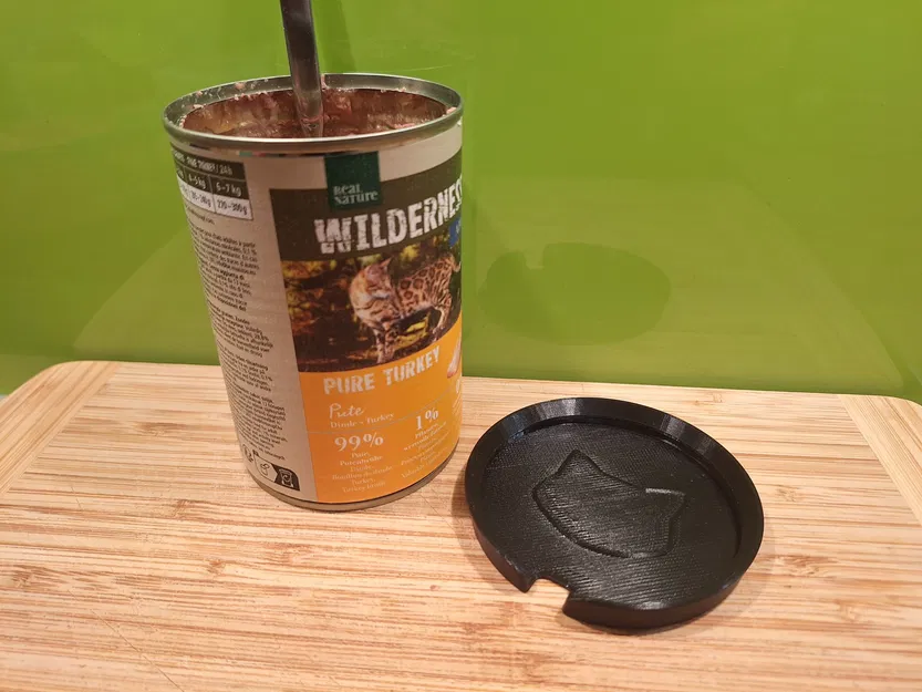 Nắp hộp thức ăn cho mèo linh hoạt với lỗ giữ thìa - Image 6