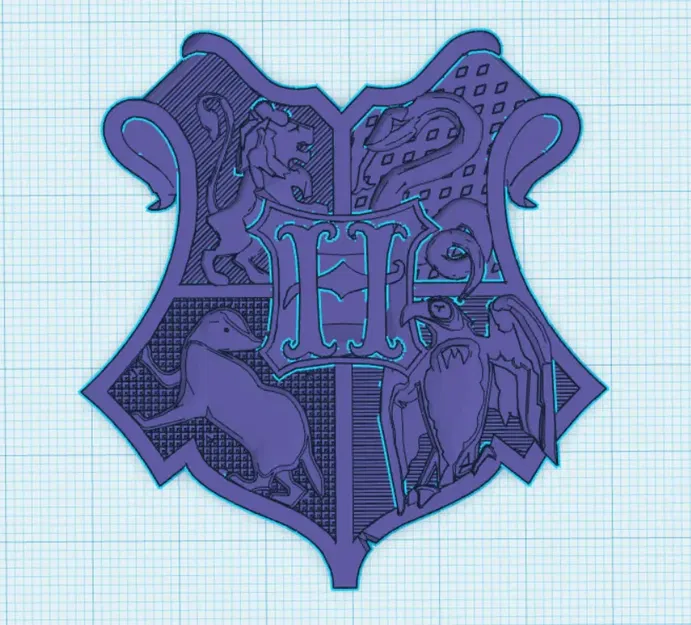 Biểu tượng chi tiết của Trường Hogwarts - Image 1