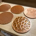 Đế lót ly bia Voronoi với giá đỡ đế lót ly - Thumbnail 3