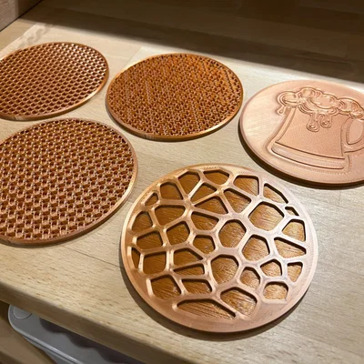 Đế lót ly bia Voronoi với giá đỡ đế lót ly