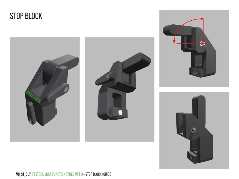 CHẶN VÀ THANH DẪN HƯỚNG CHO FESTOOL MFT 3 - Image 2