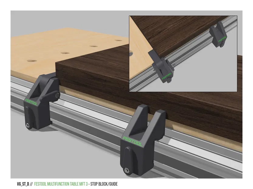 CHẶN VÀ THANH DẪN HƯỚNG CHO FESTOOL MFT 3 - Image 7