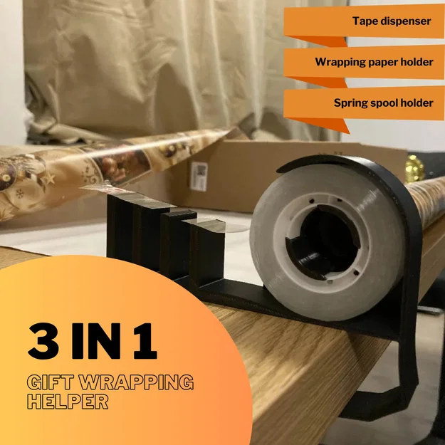 Dụng cụ Giữ Giấy Gói Quà 3 Trong 1 Tối Thượng - Image 1