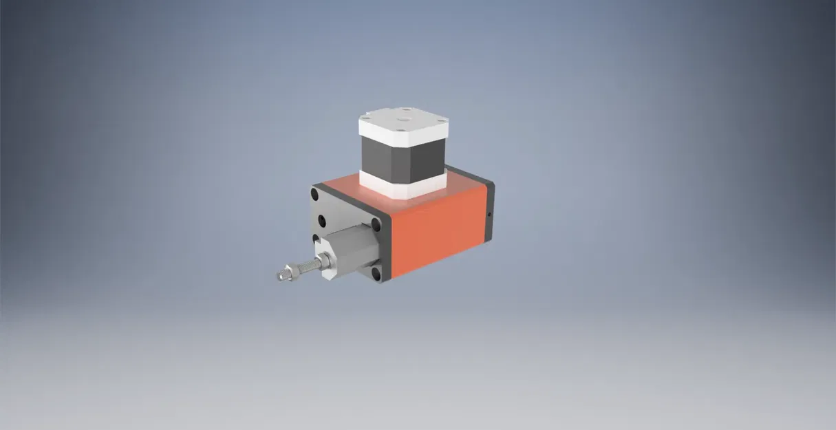 Cơ cấu điều khiển mini với bánh răng và ray dẫn hướng - Image 2