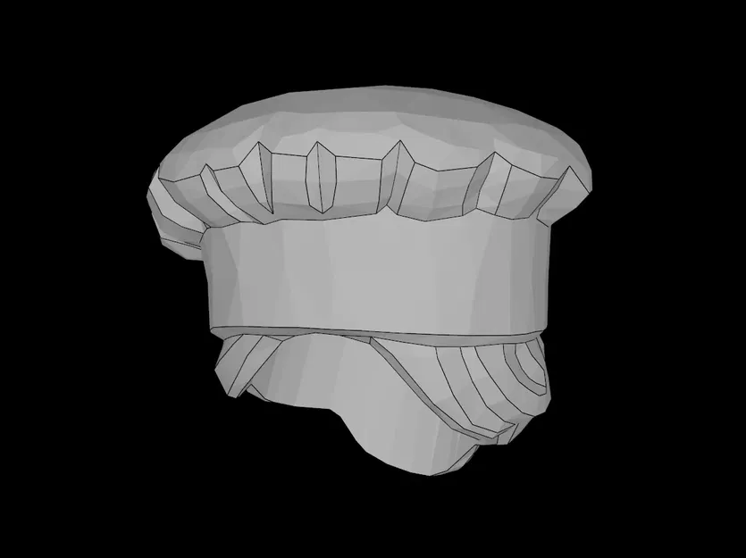 Mô hình tóc Minifig tương thích Lego (31895.dat) kèm mũ đầu bếp - Image 1