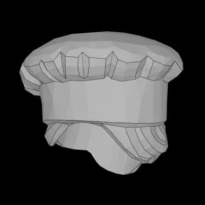 Mô hình tóc Minifig tương thích Lego (31895.dat) kèm mũ đầu bếp