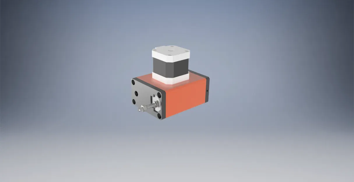 Cơ cấu điều khiển mini với bánh răng và ray dẫn hướng - Image 4