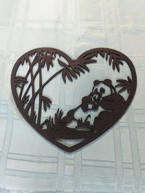 Tranh treo tường Gấu trúc trái tim (Cập nhật) - Image 1