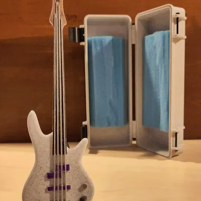 Đế Đựng Mô Hình Guitar Bass Mini