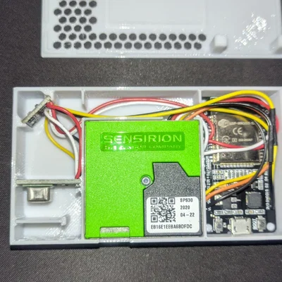 Hộp đựng ESP32 ⨯ Sensirion SPS30+SCD41+SGP41
