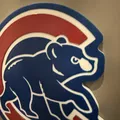Tranh Logo Chicago Cubs 3 Màu Cơ Bản, In 1 Mảnh, Dùng 1 Đầu Đùn - Thumbnail 2