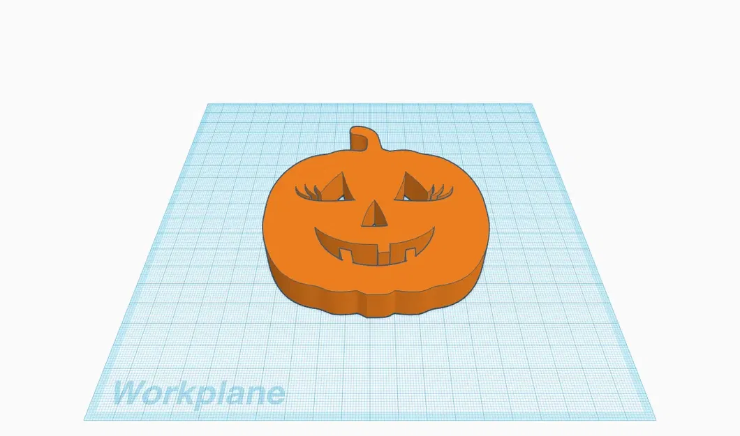 Biểu tượng trang trí Miss Jack O Lantern dễ thương - Image 1