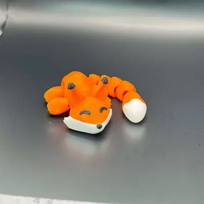 Cáo Kawaii Tí Hon Khớp Nối Dễ Thương (2 kiểu đuôi)