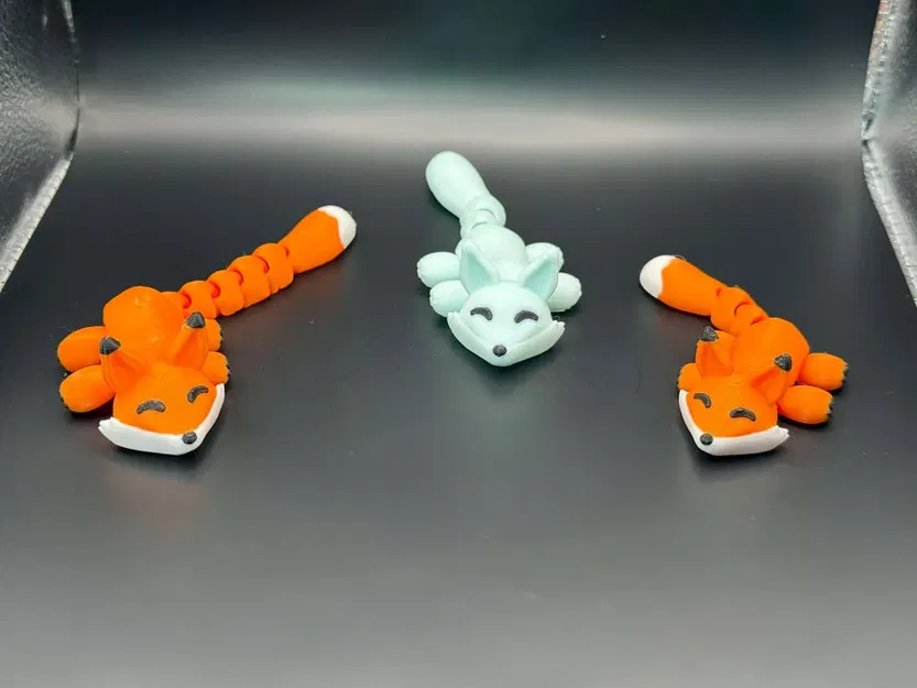 Cáo Kawaii Tí Hon Khớp Nối Dễ Thương (2 kiểu đuôi) - Image 3