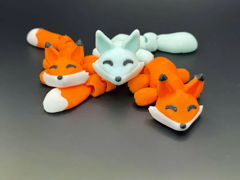 Cáo Kawaii Tí Hon Khớp Nối Dễ Thương (2 kiểu đuôi) - Image 4