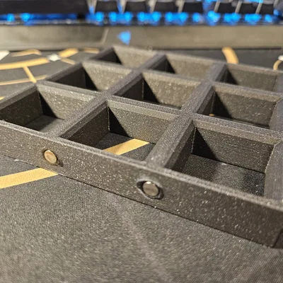 Khung Nền 3x3 Có Khe Gắn Nam Châm Tương Thích Dungeon Blocks