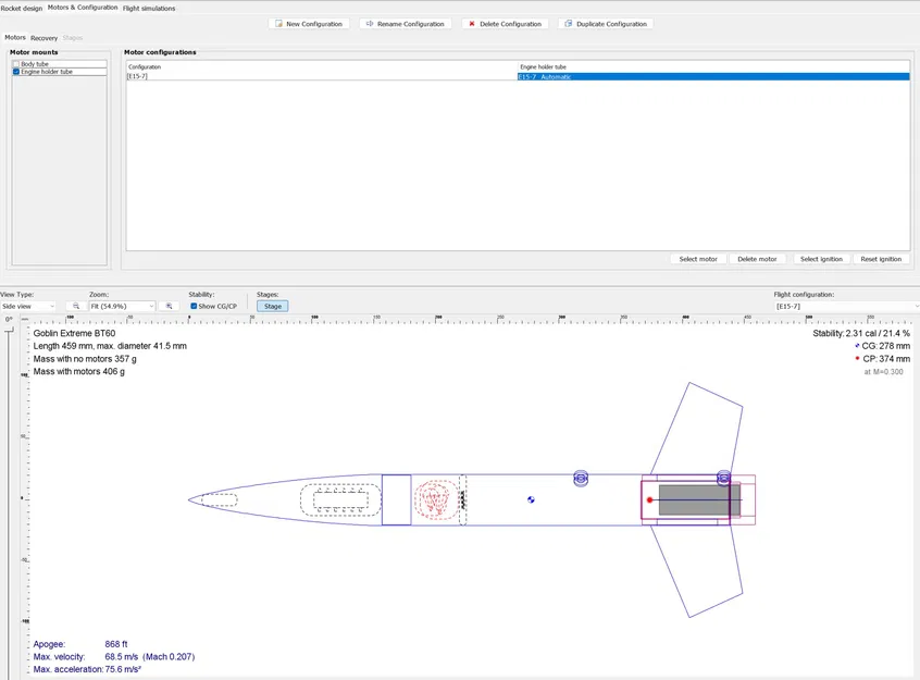 Tên lửa Mô hình Goblin Extreme - BT60 với Động cơ 29mm - Image 2